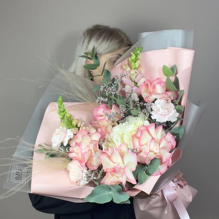  Букет  "Закат для неё" в Ростове-на-Дону