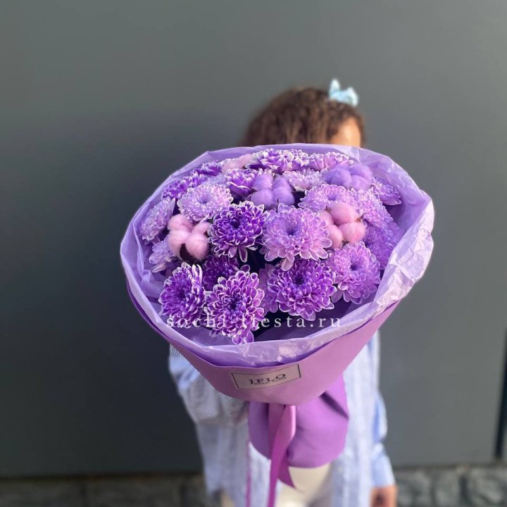 Хризантемы с хлопком в Ростове-на-Дону