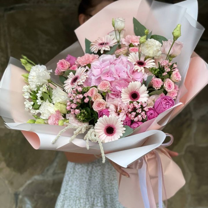 Авторский букет Peach с доставкой в Ростове-на-Дону