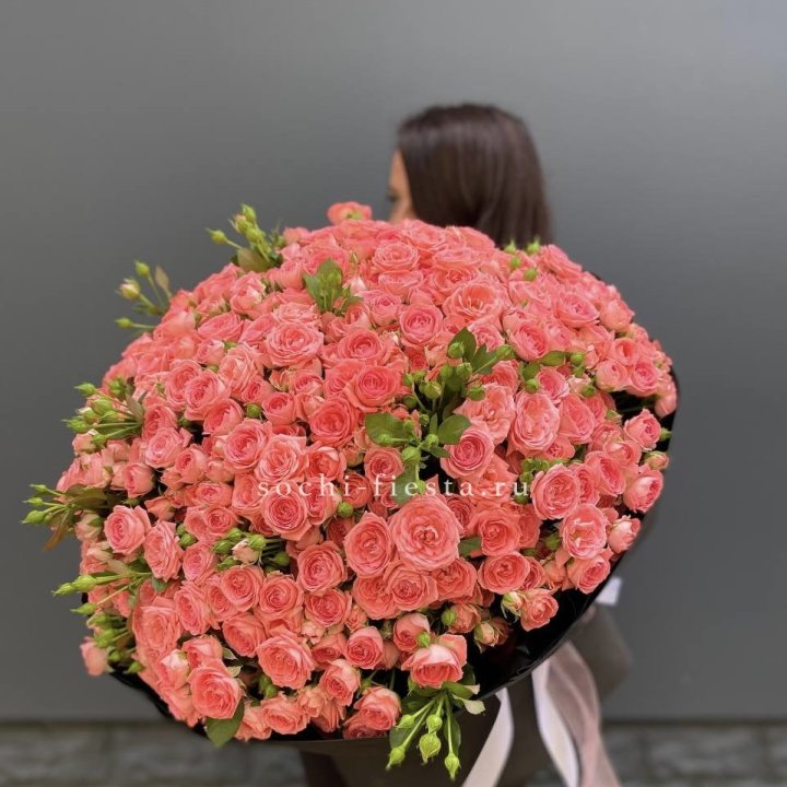 101 кустовая роза Барбадос в Ростове-на-Дону