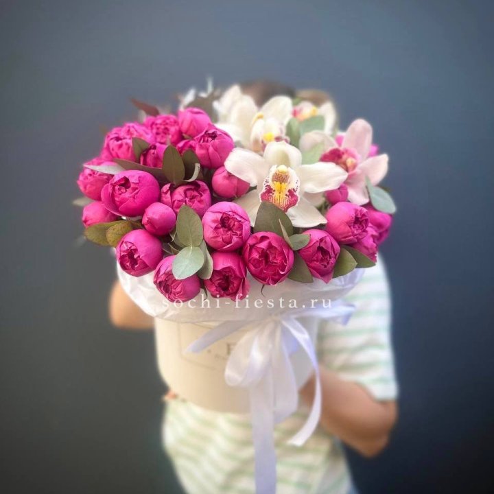 Бокс дуо мисти и орхидеи в Ростове-на-Дону