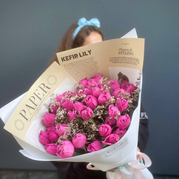 Пионовидные розы Bubbles №3 с доставкой в Ростове-на-Дону