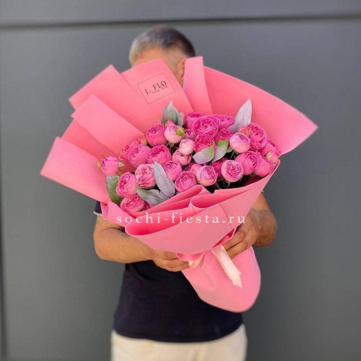 Пионовидные розы Bubbles №2 с доставкой в Ростове-на-Дону
