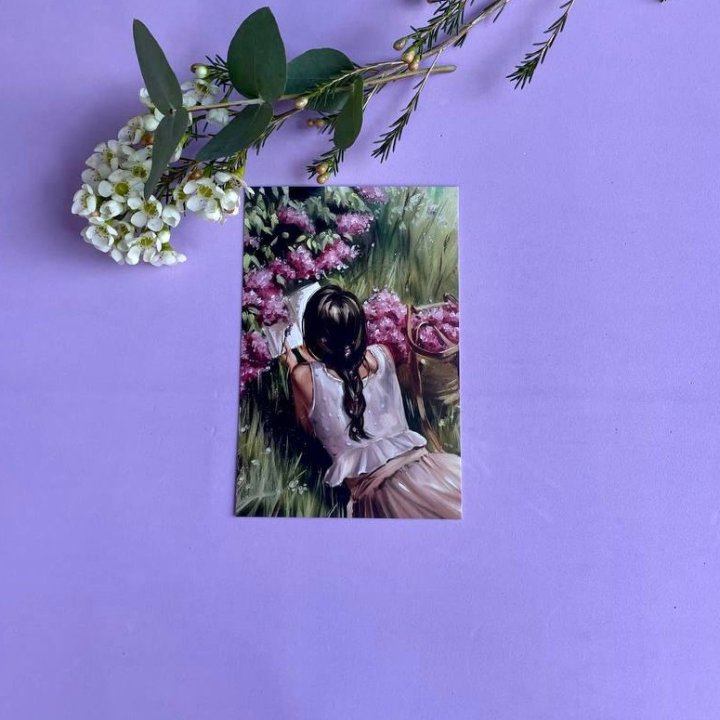 Открытка к букету "Среди пионов" в Ростове-на-Дону