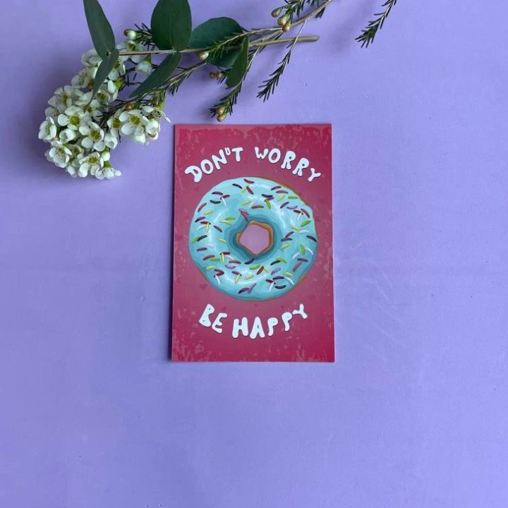 Открытка к букету "Не волнуйся..." в Ростове-на-Дону