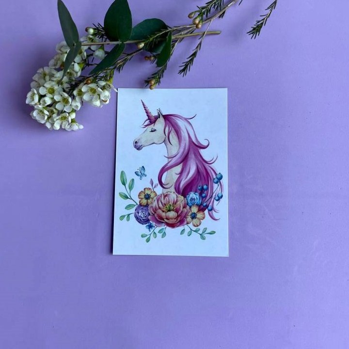 Открытка к букету "Единорог" в Ростове-на-Дону