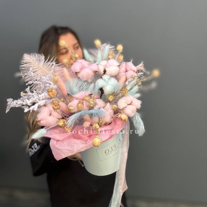 Авторский бокс с сухоцветами №2 в Ростове-на-Дону