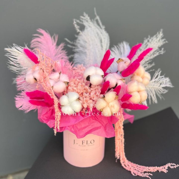 Авторский бокс с сухоцветами №1 в Ростове-на-Дону