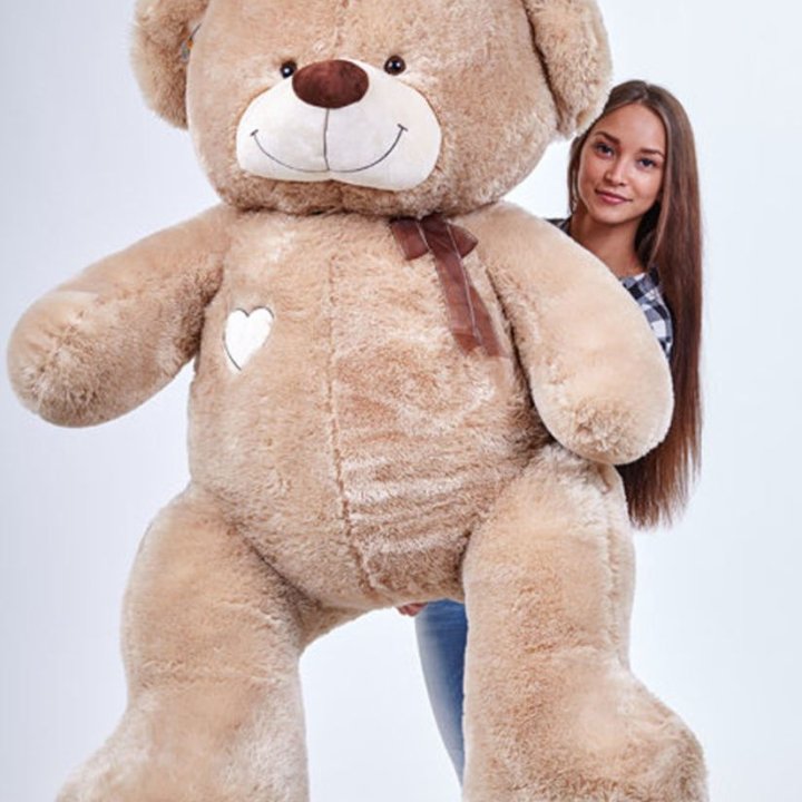 Бурый плюшевый мишка большой в Ростове-на-Дону