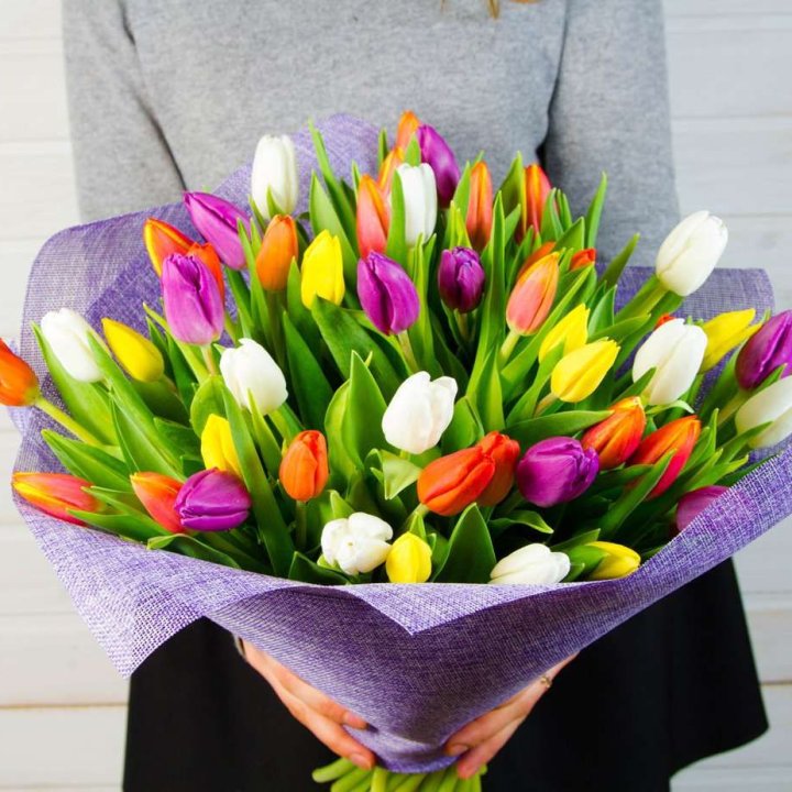 51 тюльпан "Рандом" №2 в Ростове-на-Дону