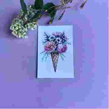 Открытка к букету "Flowercream" в Ростове-на-Дону